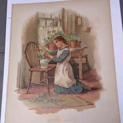https://www.ebay.com/itm/114197415309	AB0246 VINTAGE 19TH CENTURY BOOK PLATE BLOCK COLOR PRINT $10.00 9 3/8 X 7 3/8 INCHES MOTHER'S POSY...