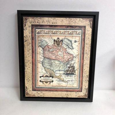 PA054 Map Hanging Wall Art $8 Local Pickup	Pay online by Venmo: @Rafael-Monzon-1, PayPal Email: Agesagoestatesales@Gmail.com, or Square...