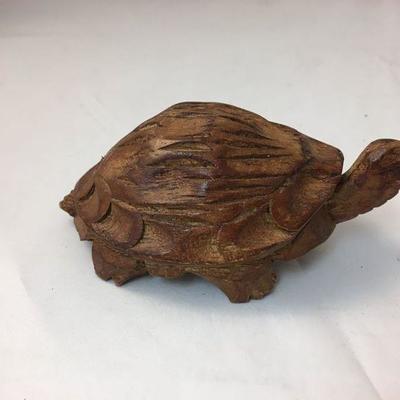 KB0118: Wooden Turtle/tortoise Carving $5	Pay online by Venmo: @Rafael-Monzon-1, PayPal Email: Agesagoestatesales@Gmail.com, or Square...