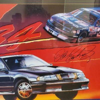 #6 - Dale Earnhardt Sr. Framed Autographed Poster, great condition, 42.5Wx30.75H ($125)
