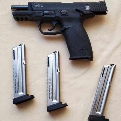 #3 - Smith & Wesson MP22, 3 mags, lightly used, excellent condition ($250)