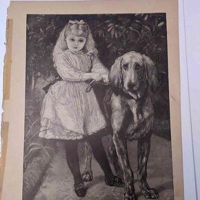 https://www.ebay.com/itm/124166159032	AB0266 VINTAGE 1881 BOOK PLATE BLOCK PRINT $10.00 GIRL WITH DOG 9 3/16 X 7 1/4 INCHES BOX 76FC AB0266
