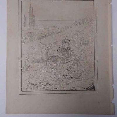 https://www.ebay.com/itm/114200215161	AB0274 VINTAGE 1881 BOOK PLATE BLOCK PRINT. GIRL WITH LAMB $10.00 9 3/8 X 7 1/4 INCHES BOX 76FC...