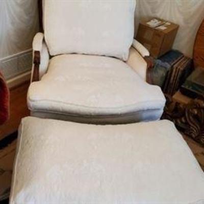 White chair and ottoman matches sofa all for $300.00 