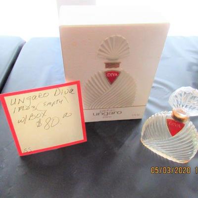 $80.00  UNGARO DIVA 1 FL OZ, EMPTY WITH BOX
