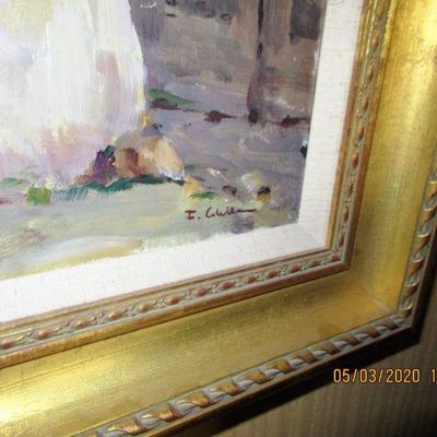 $270.00  OIL ON CANVAS BY FRANCO COLELLA, 31X27