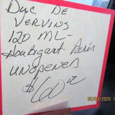 $60.00 DUC DE VERVINS, 120 ML HOUBIGANT-PARIS UNOPENED BOX