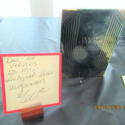 $60.00 DUC DE VERVINS, 120 ML HOUBIGANT-PARIS UNOPENED BOX
