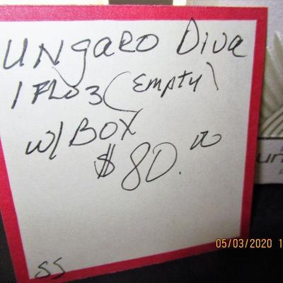$80.00  UNGARO DIVA 1 FL OZ, EMPTY WITH BOX