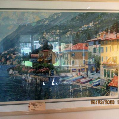 $650.00  BY BEHRENS, SIGNED AND NUMBERED LITHOGRAPH  "CAPRI"  56X40  102/300
