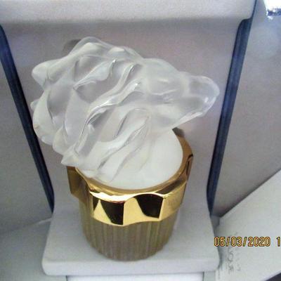 $600.00  LALIQUE POR HOMME LIMITED EDITION #B476,  100 ML BOTTLE FALCON CRYSTAL WITH BOX