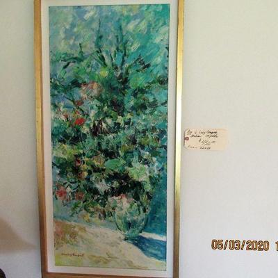 $450.00  IMPASTO BY G. LUIGI COMPOTES?  ITALIAN PAINTER, FRAMED 22X44