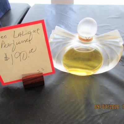 $190.00   SIGNED LALIQUE PERFUME NO BOX