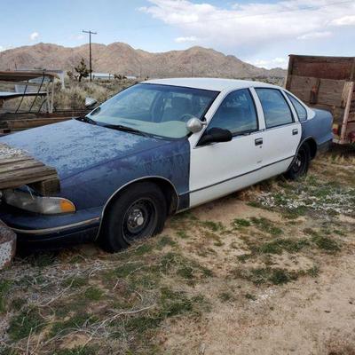 3022: Year: 1995
Make: Chevrolet
Model: Caprice Classic or Impala
Vehicle Type: Passenger Car
Mileage:
Plate:
Body Type: 4 Door Sedan...