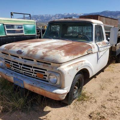 1184	
1964 Ford F-250
FORD F-250 Vin: F25CR445145
Clean california title in hand.Currently on non op.
DMV fees: $59 for non op and $70...
