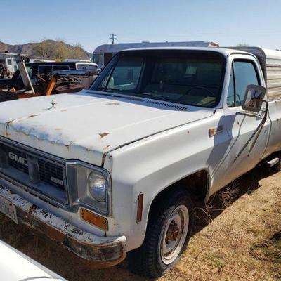 1068:	
1974 GMC 2500 Custom
VIN: TKY244Z505041
Clean california title in hand.Currently on non op.
DMV fees: $59 for non op and $70 Doc...