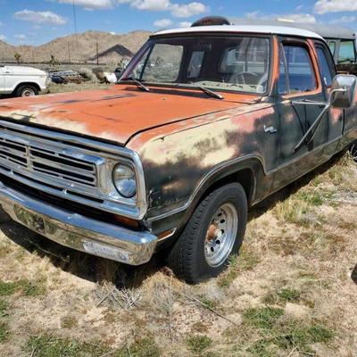 3052: 1973 Dodge D20 Custom Camper 9000 Unlocked