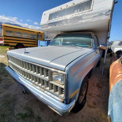 2060	
1982 Chevrolet C20 6.2L Diesel
Year: 1982
Make: Chevrolet
Model: C20
Vehicle Type: Pickup Truck
Mileage: 42,723 TMU
Plate:
Body...