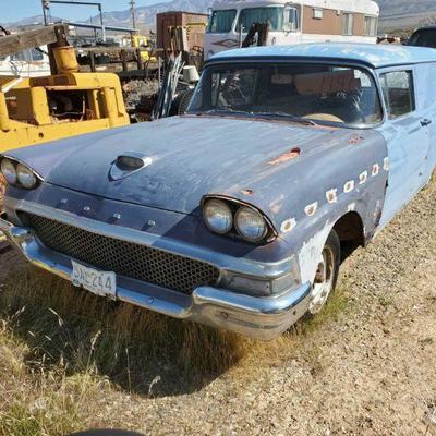 1190:	
1958 Ford Ranch Wagon
Ford Ranch Wagon Vin: A8RR118061
Vehicle being sold on application for duplicate title.
Title not in hand....