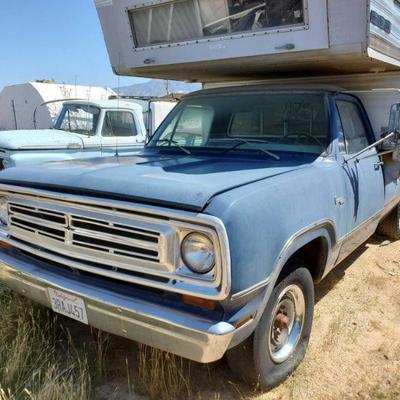 1178	
1972 Dodge D200
Vin: D24BF2S607299
Ok to sell.
On non op.