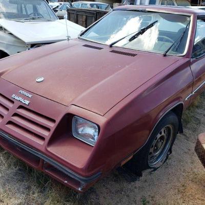 1116	
1982 Dodge Rampage
Year: 1982
Make: Dodge
Model: Rampage
Vehicle Type: Pickup Truck
Mileage:
Plate:
Body Type: 2 Door Cab
Trim...
