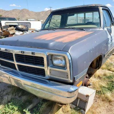 3048: Year: 1993
Make: Dodge
Model: D150 Pickup
Vehicle Type: Pickup Truck
Mileage:
Plate:
Body Type: 2 Door Cab; Short Bed; Sweptline...