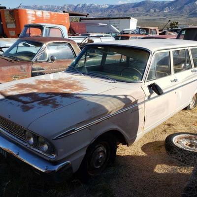 1158:	
1963 Ford Fairline Ranch Wagon
VIN?: 3K38U111288 Mileage: 87,918 TMU
Vehicle being sold on application for duplicate title.
Title...