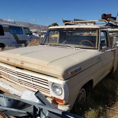 1066	
1968 Ford F100 with Service Bed
VIN: F10BRC75444
Clean california title in hand.Currently on non op.
DMV fees: $59 for non op and...