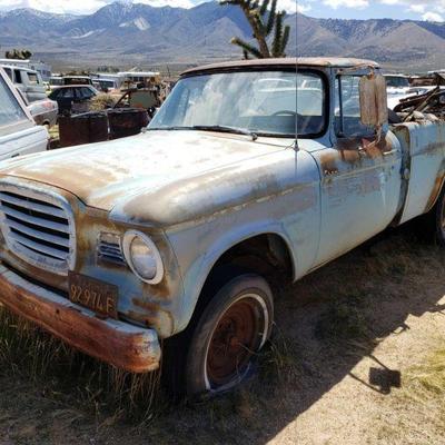 1118	
1964 Studebaker Champ
VIN: E7-21498 Mileage: 72,199 TMU
Vehicle being sold on application for duplicate title.
Title not in hand....