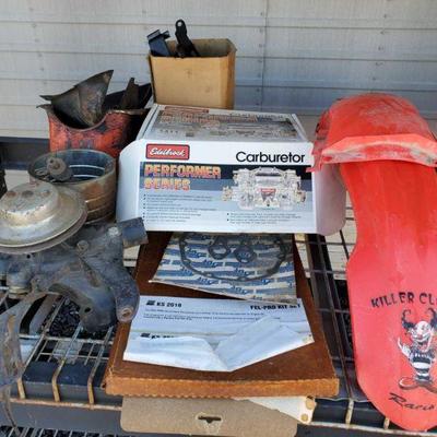 10075	
Edelbrock Carb, Car Parts, Gaskets, Dirt Bike Plastics
Car Parts, Gaskets, Dirt Bike Plastics, Eldelbrock Carb, Water Pump
