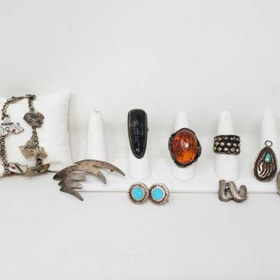 
#1091 â€¢ Misc .925 Sterling Silver Jewelry,143g