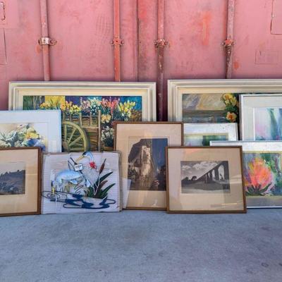 10 Various Pieces of frames artwork 