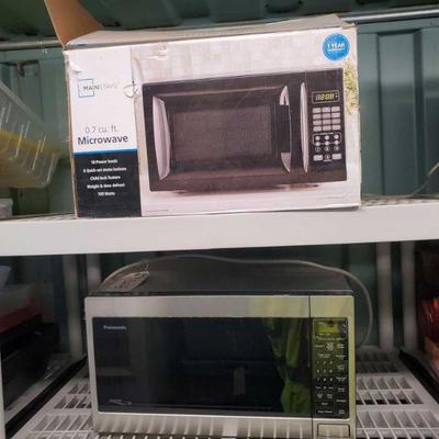 
#3080 â€¢ 1 Panasonic Microwave and 1 Mainstays Microwave