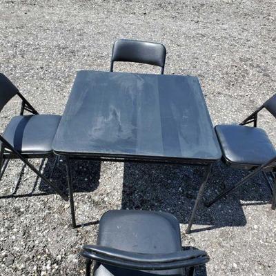 10082	
Fold Up Chair and Table Set
Fold Up Chair and Table Set, Table is Approximately 34" x 34"
