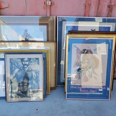 4001	
11 Framed Pieces of Art
Frames ranging in size from 21" x 16.5" to 35" x 29"