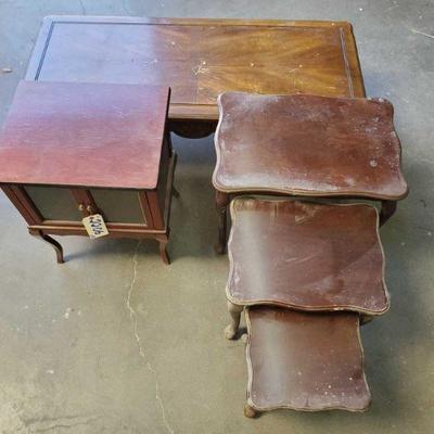 5 Wooden Coffee Tables
5 Wooden Coffee Tables, 3 Tables w/ largest table Approx. 24"x 16"x 21", 1 Wooden Table Approx....