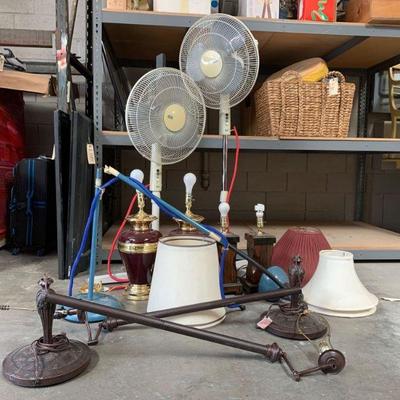 2140	
Approx. 7 Lamps, 6 Lamp Shades, and 2 Fans
Approx. 7 Lamps, 6 Lamp Shades, and 2 Fan