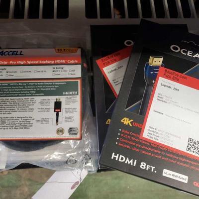 	
Accell Pro High Speed HDMI Cable And Two 8 Ft HDMI Cables.
Accell Pro High Speed HDMI Cable And Two 8 Ft HDMI Cables.