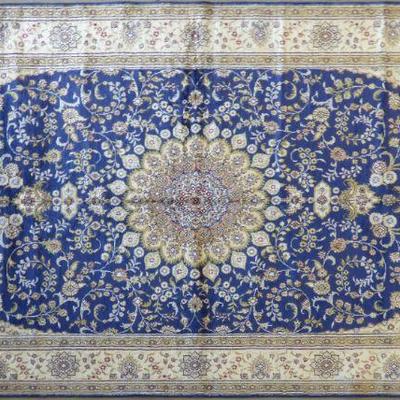 Turkish Silk 009, Hand Knotted Fine quality Turkish Silk Rug,
8' X 5' 
Excellent Conditions 

Retail Price= $6800
Below our cost Price =...