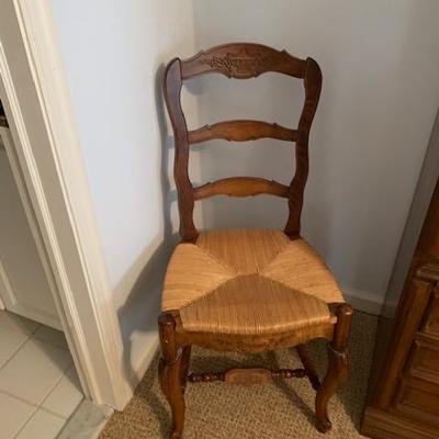 Rush Seat Ladder Back Chair $35