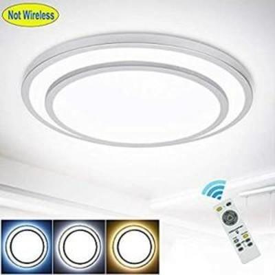 DLLT 48W Dimmable Led Flush Mount Ceiling Light Lighting with Remote-20 Inch Close to Ceiling Lights Fixture for BedroomLiving RoomDining...