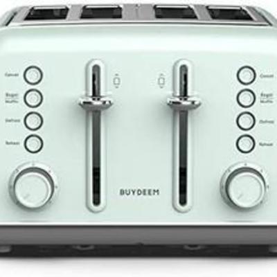 BUYDEEM DT-6B83G 4-Slice Toaster Ã¤Â¸Â¨Extra Wide Slots