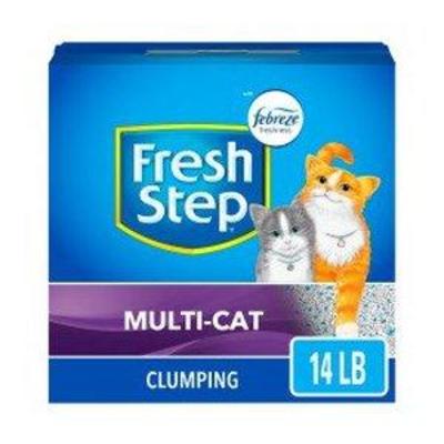 Fresh Step Multi-Cat Extra Strength Scented Litter with the Power of Febreze, Clumping Cat Litter, 14 Pounds