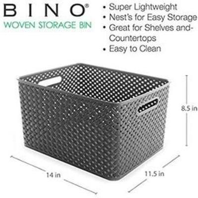 BINO Woven Plastic Storage Basket