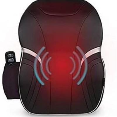 Air Compression Massage Cushion  Lumbar Support and Massage with Vibration and Soothing Heat