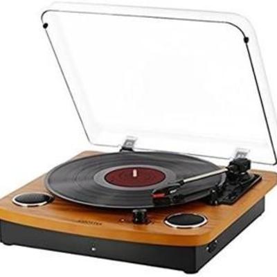 Bluetooth Turntable,JOPOSTAR Vinly Record Player Built-in Dual Stereo