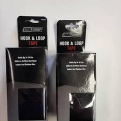 (2) Tool Shop Hook & Loop Velcro - Black