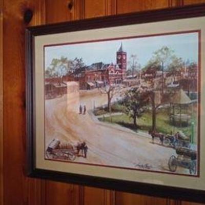Old Marietta Courthouse framed art $50.00 