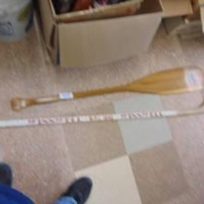 Boat Paddle and Hockey Stick