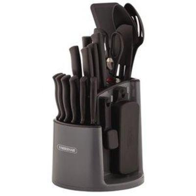 Farberware 30-Piece Spin N Store Rotating Carousel Knife and Tool Set
